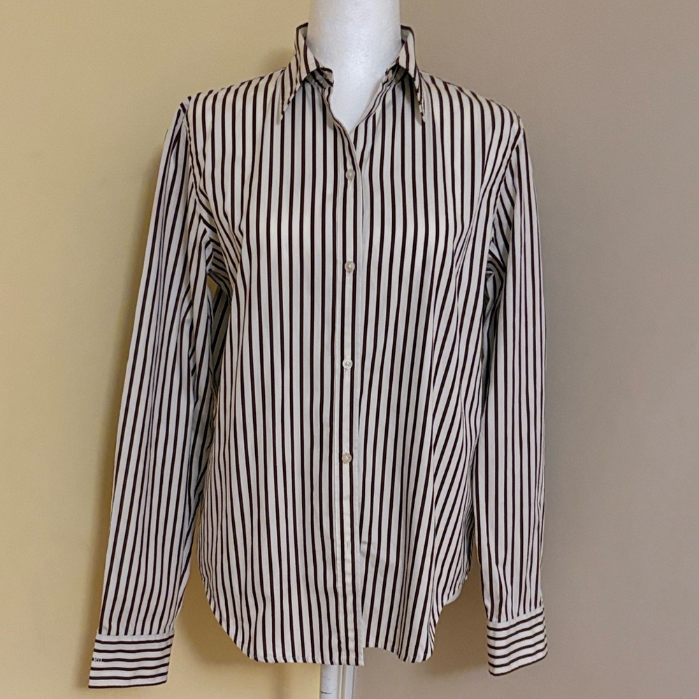 Lauren Ralph Lauren Black and White Striped Skirt - Picture 3 of 7